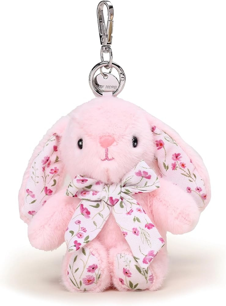 Rabbit Keychain for Backpack, Cute Keychain Bag Charms for Women | Amazon (US)