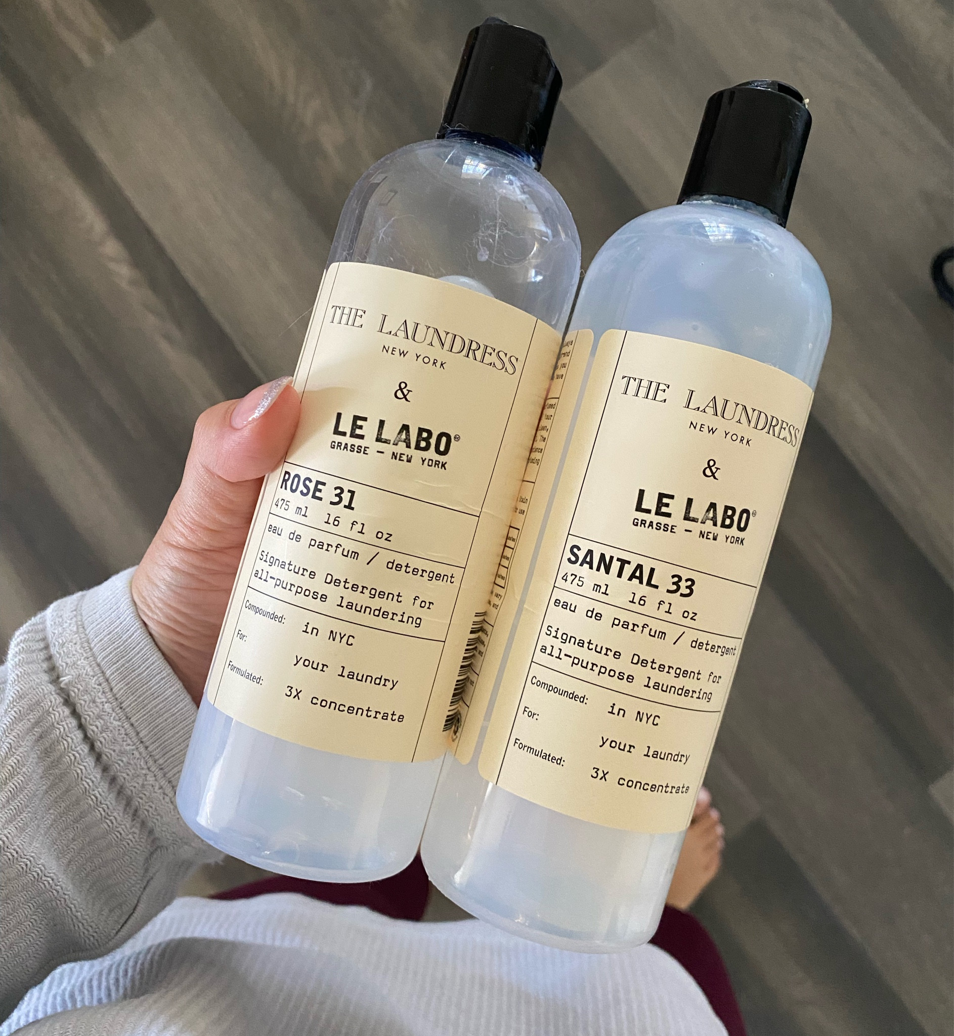 The laundress laundry detergent 
Le labo santal 33
Le labo rose 31
Luxury laundry detergent 