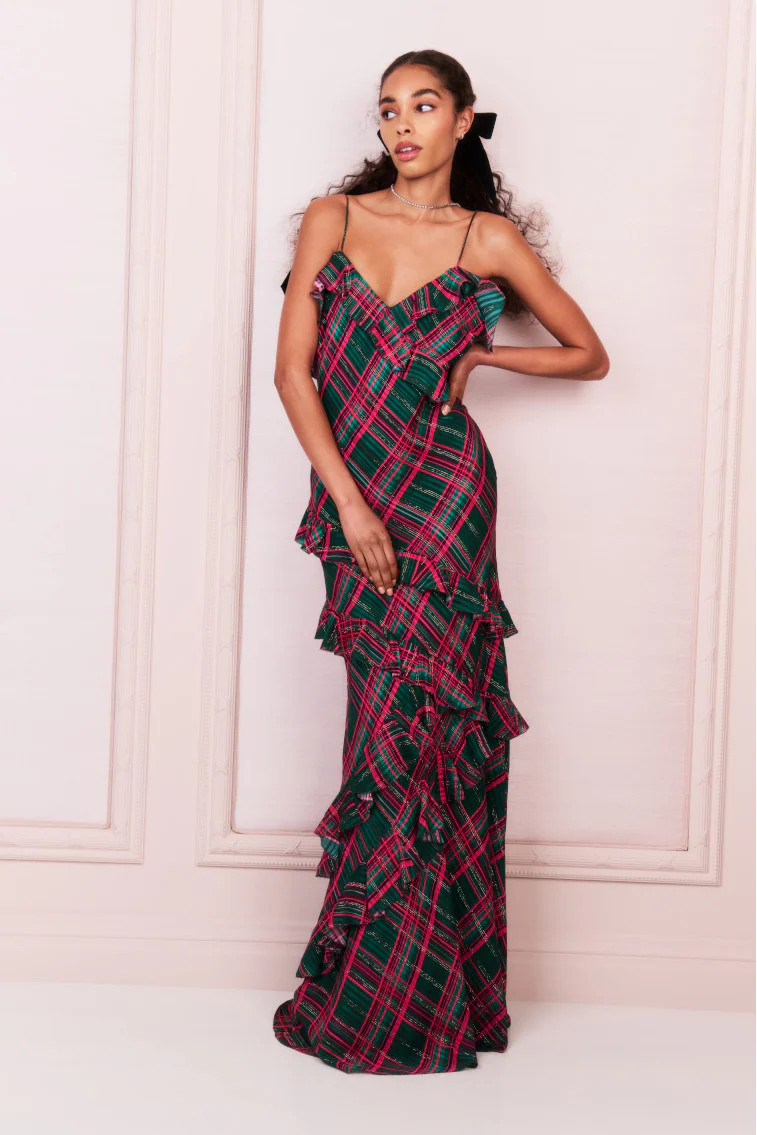Rialto Silk Tartan Dress | LoveShackFancy