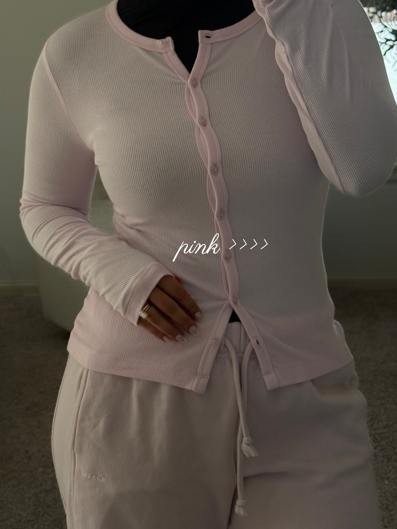 This pink button top is EVERYTHING!! So buttery soft and although the pants are from a separate store they are so cute together!! 

#LTKootd #LTKValentine #LTKgrwm