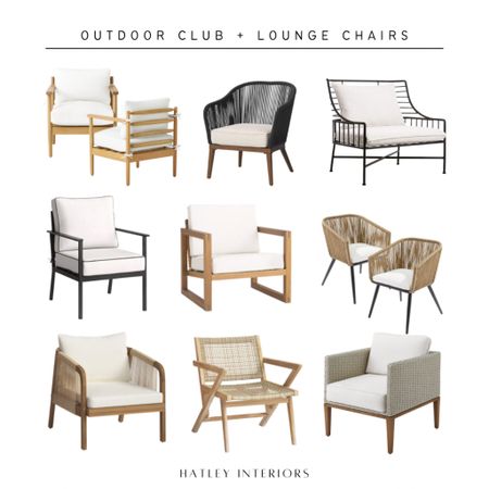 round up of my favorite outdoor lounge + club chairs! 

outdoor patio decor, outdoor patio furniture, outdoor patio set, outdoor chairs 

#LTKsalealert #LTKSeasonal #LTKhome