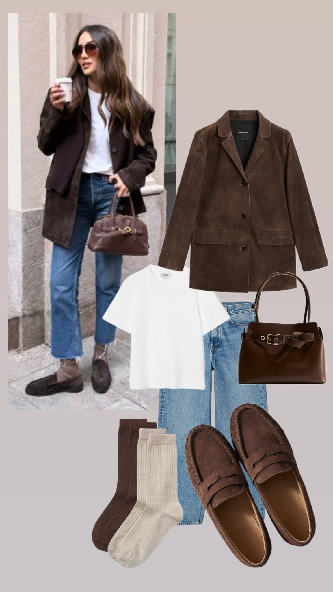 Socks & Loafers Pinterest Inspo

Suede jacket/cos tee shirt/suede loafers /brown socks/winter outfits/spring outfits 

#LTKshoes #LTKstyletip #LTKuk