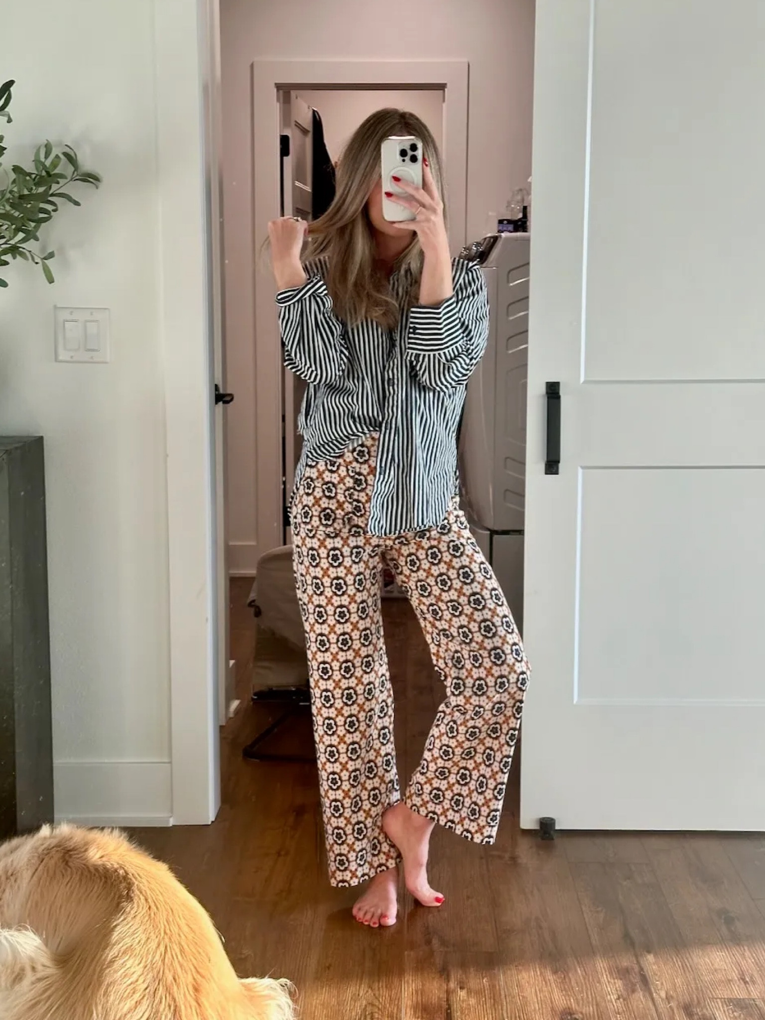 Thoughts on mixing patterns? As a former neutral girl - this goes against everything I know, but I’m…kind of digging it? 

Love a good statement pant + striped button down!

Striped button down outfit, statement pant outfit, mix match pattern outfit 

#LTKStyleTip #LTKFindsUnder100 #LTKSeasonal