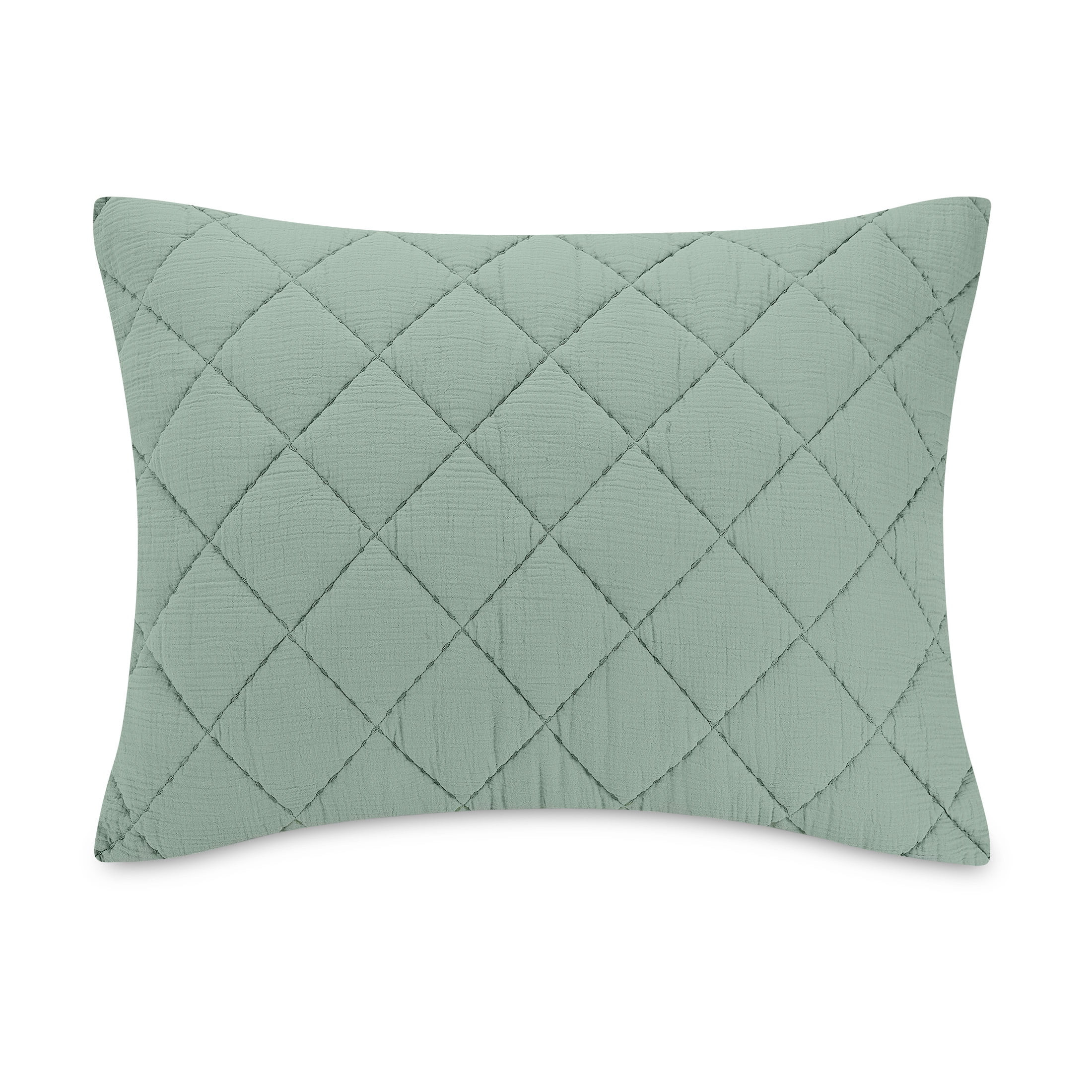 Better Homes & Garden Diamond Gauze Sham, Sage, King, 2 count | Walmart (US)