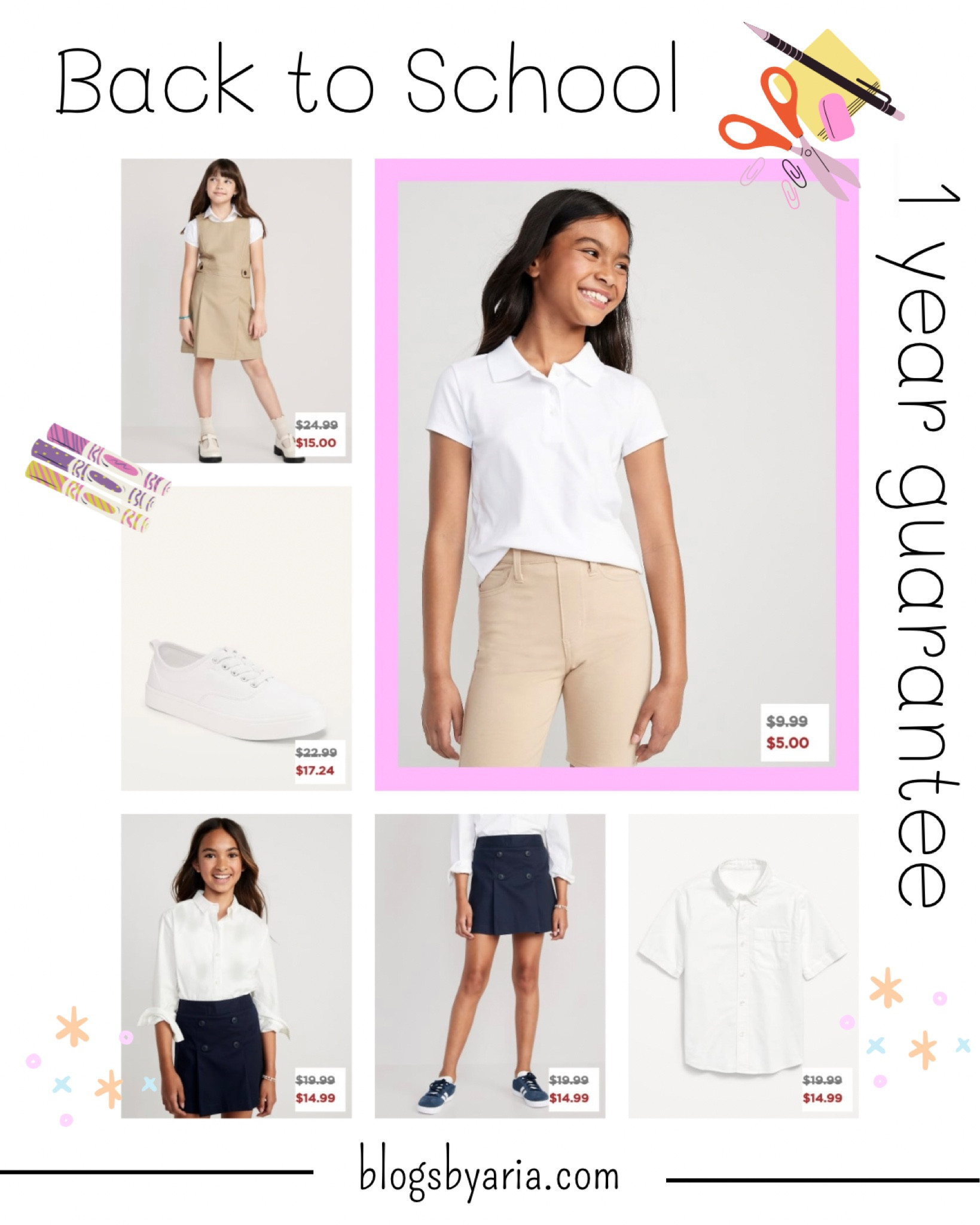 Back to school uniforms on sale!! kid-proof uniforms Guaranteed for 1 year - or your money back! Polo shirts, khaki pants, uniform dress, uniform skirt, uniform shirt, uniform shorts

#LTKsalealert #LTKunder50 #LTKunder100 

#LTKBacktoSchool #LTKkids #LTKfamily