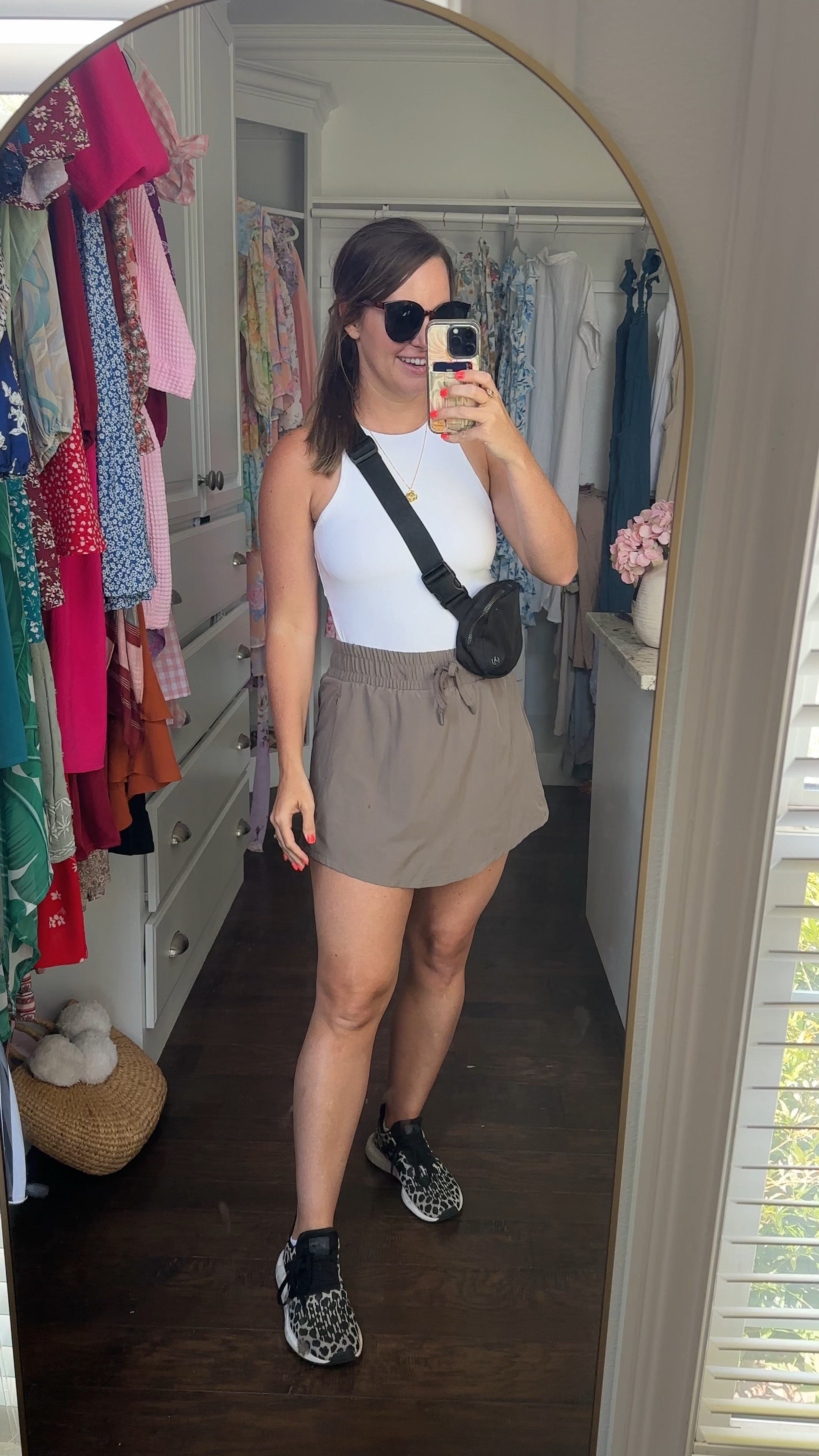 Target style: Casual fall outfit! 

New active skort & high neck tank top from target I’m loving!! Wearing size M in both. Love the fit and the COLOR of this skirt 💜😍 Comes in several more colors too! I love that this tank has a built in bra too. Perfect casual outfit for sports games, moms at school drop off, workout, getting active or just everyday!!  #ltkactive #ltkvideo #ltkfindsunder50 #ltkbacktoschool #ltkstyletip #ltkactive