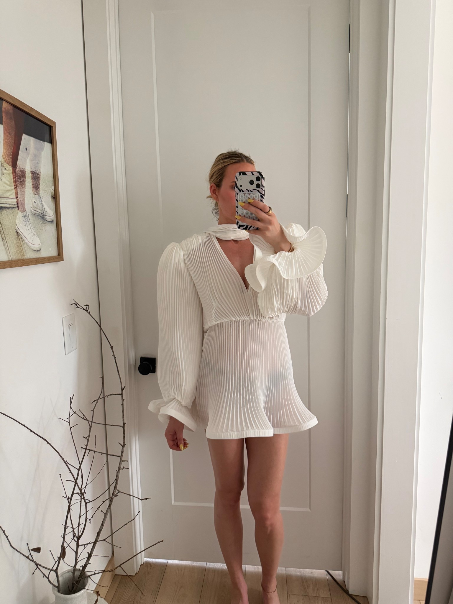 OK, so this dress is very see-through! I’m also wearing it wrong. I was supposed to put the back scarf in the front. ￼

#LTKootd #LTKTravel #LTKWedding