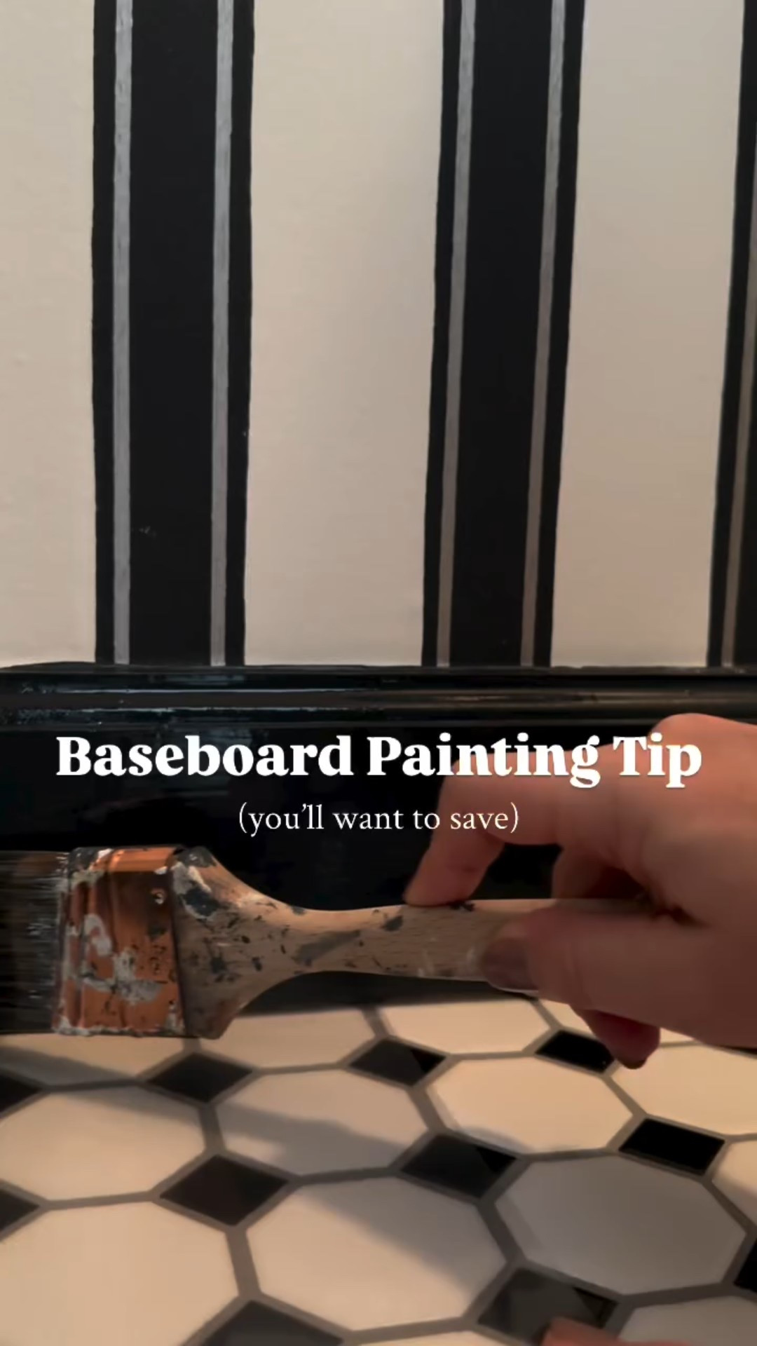 Baseboard painting tip (or hack) you need to know. Drag a piece of acetate paper between the baseboard and the floor while you paint. No taping, no mess 🙌🏼 

Comment SHOP and I’ll DM you the sheets I use 💌

Follow for more DIY tips & tricks!

#paint #painting #diy #diytips #homeimprovement #protip #viral #tipoftheday