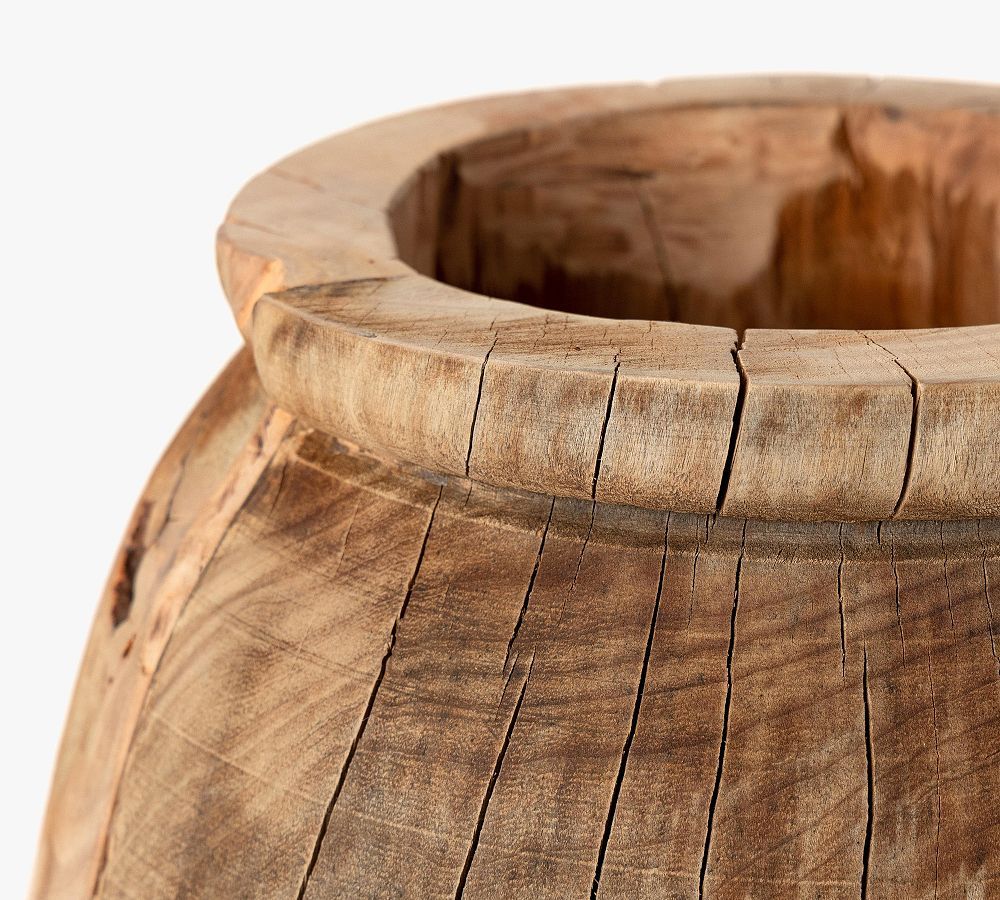 Vintage Reclaimed Wood Vase | Pottery Barn (US)
