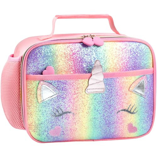 RLGPBON Kids Lunch Bag,Insulated Lunch Box for Girls Boys,Lunch Bag Toddler Teen,School Daycare Cute Travel bags | Amazon (US)