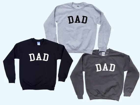DAD crewneck unisex sweatshirt - Best Seller - Simple Style - Baby Announcement - Fast Family Fav... | Etsy (US)