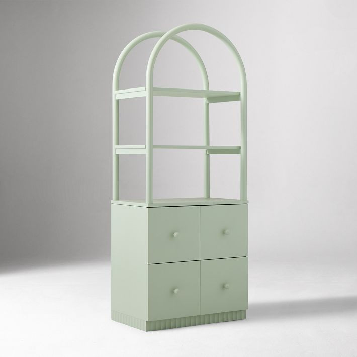 Joseph Altuzarra Arched Fluted Bookcase | West Elm (US)