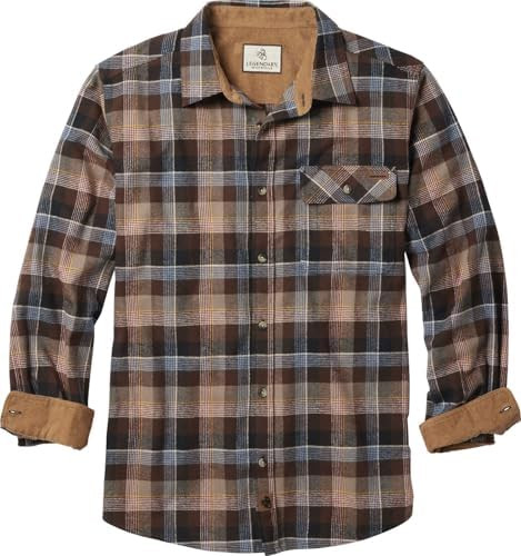 Legendary Whitetails Men's Flannel Shirt Long Sleeve Button Down 100% Cotton | Amazon (US)