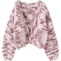 Chunky Cardigan Cropped Women, Chunky Knitted Colorful Soft Sweater Jacket Oversize | Etsy (US)