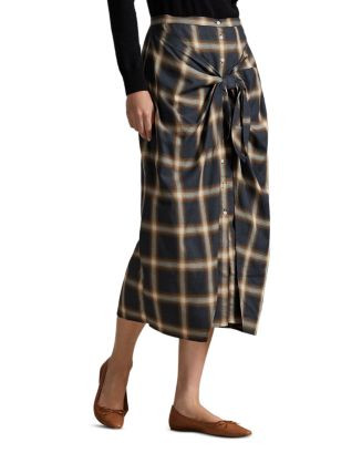 Ralph Lauren Plaid Tie Front Skirt  | Bloomingdale's Women | Bloomingdale's (US)