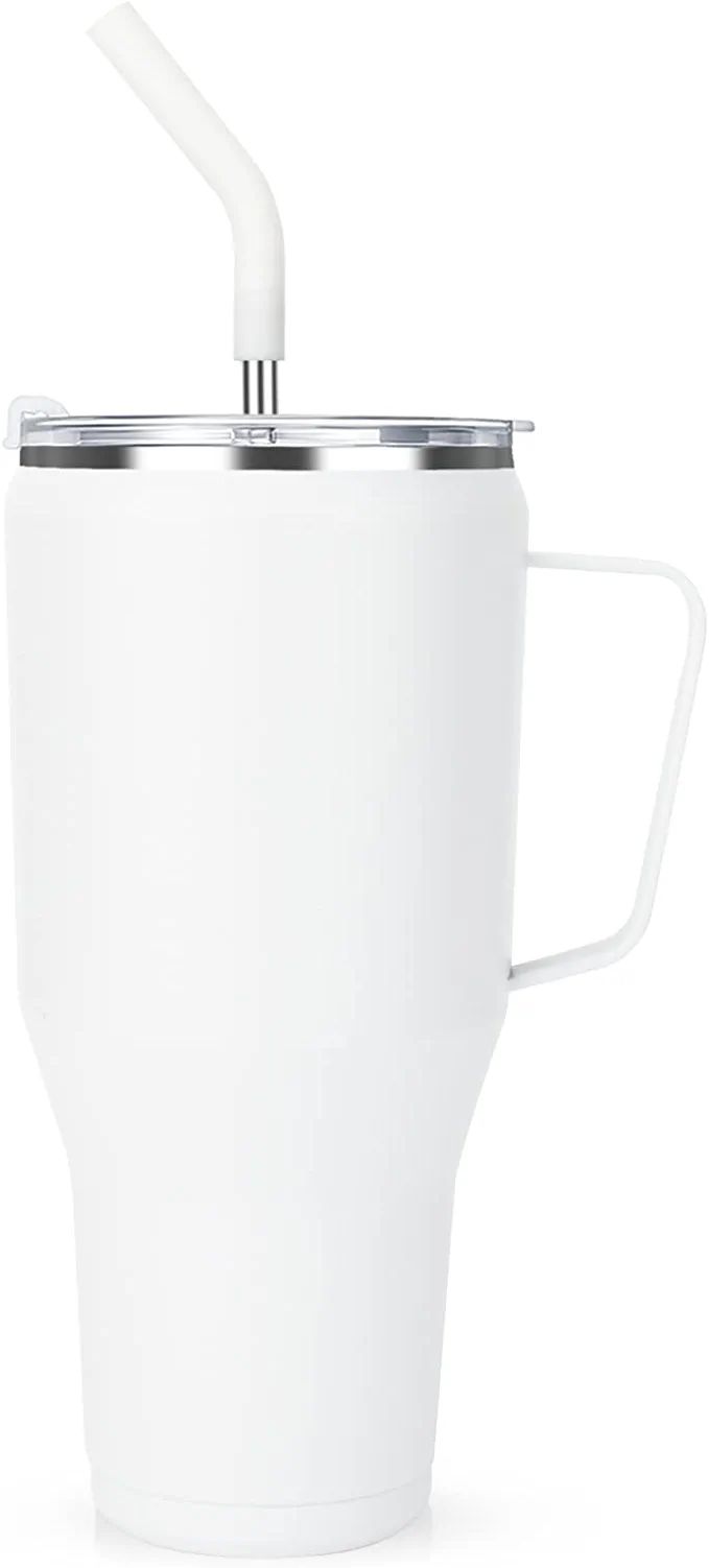 Zenbo Mug Tumbler 40 oz–Stainless Steel Vacuum Insulated Mug with Handle,Lid and Straw,Keeps Dr... | Amazon (US)