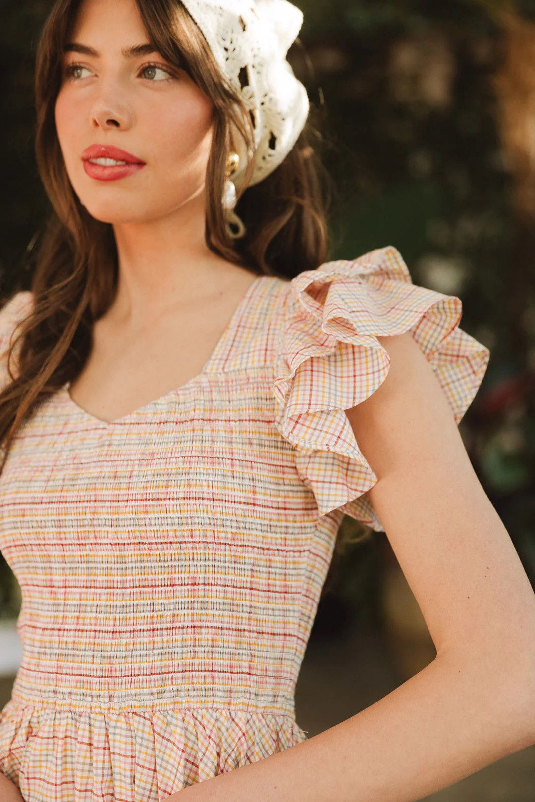 Hattie Dress in Multicolor Gingham | Ivy City Co