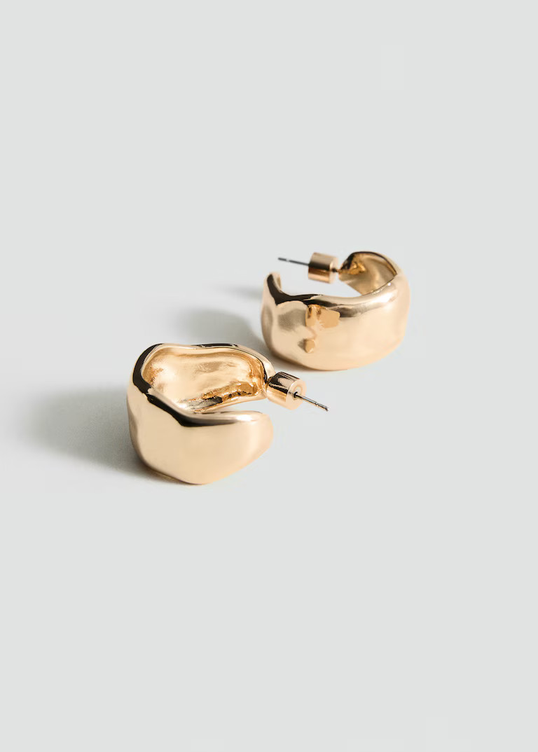 Twisted hoop earrings | MANGO (UK)