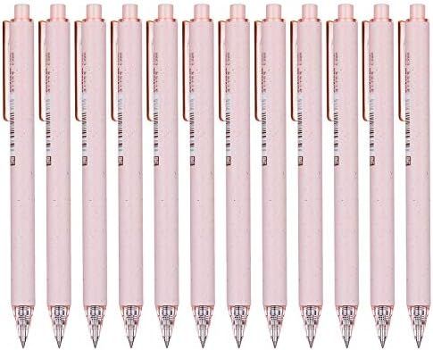 RIANCY Wheat-Straw Patterns Retractable Gel Pens Fine Points, 0.5 mm,12-Pack, Black Ink Ballpoint... | Amazon (US)