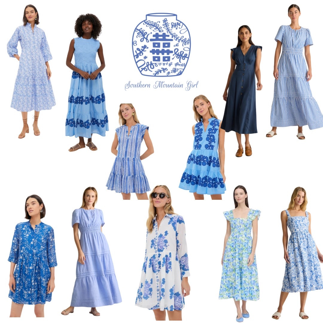 Beautiful blue and white dresses!

#LTKWedding #LTKSeasonal #LTKWorkwear