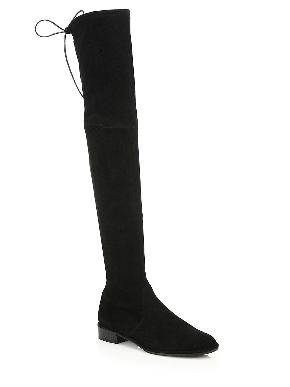 Stuart Weitzman Women's Lowland Suede Thigh-High Boots - Black - Size 9 | Saks Fifth Avenue