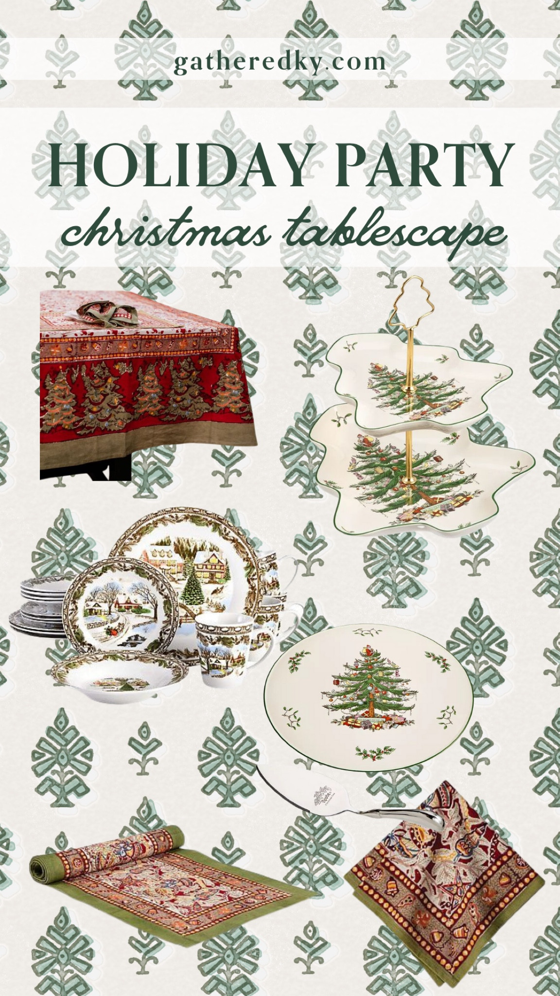 🎄Holiday Party: Christmas Tablescape🎄

Holiday Dishes, Christmas Lines, Christmas Serveware 

#LTKhome #LTKHoliday #LTKSeasonal