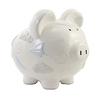 Child to Cherish Ceramic Piggy Bank for Boys, Fire Truck | Amazon (US)