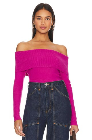 Heart Struck Sweater in Magenta | Revolve Clothing (Global)