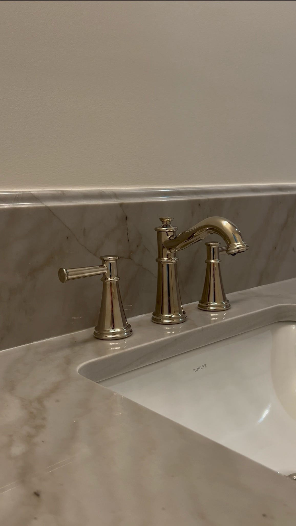 I used polished nickel faucets and door handles throughout my house. I used this exact faucet on 3 bathroom sinks. I feel it is a timeless look 

#LTKHome