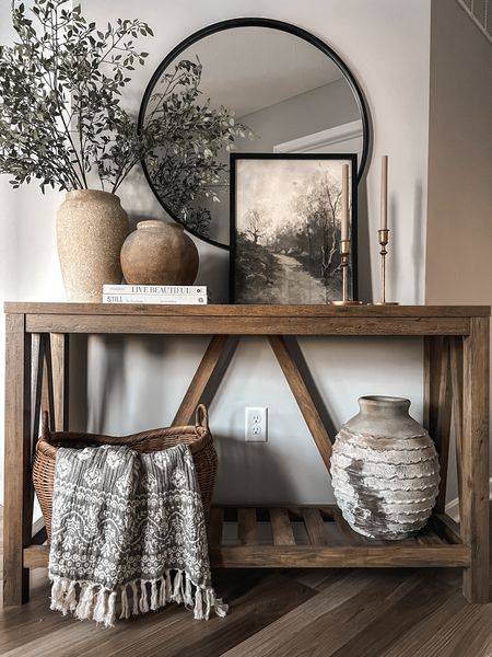 Console Styling | Entryway Table | Vase Styling | Pottery Barn Vases | Spring Decor | Faux Stems

#LTKstyletip #LTKhome