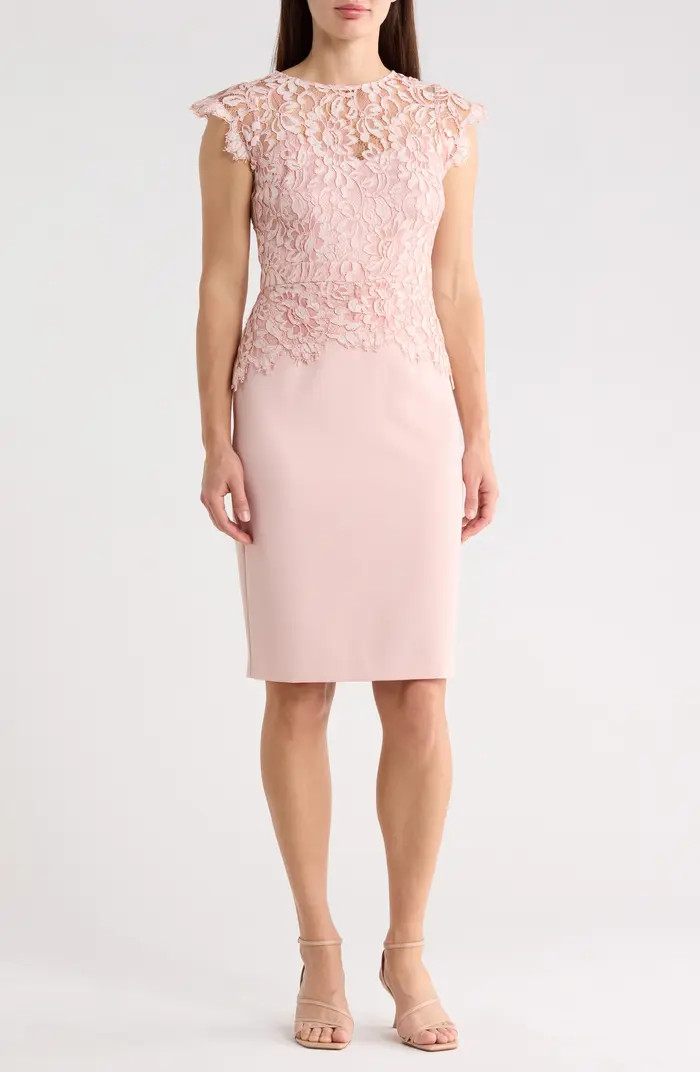 Vince Camuto Lace Peplum Dress | Nordstromrack | Nordstrom Rack