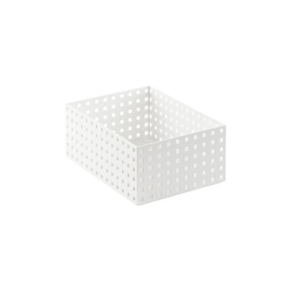 Like-It Bricks 11" Wide Tall Bin White | The Container Store