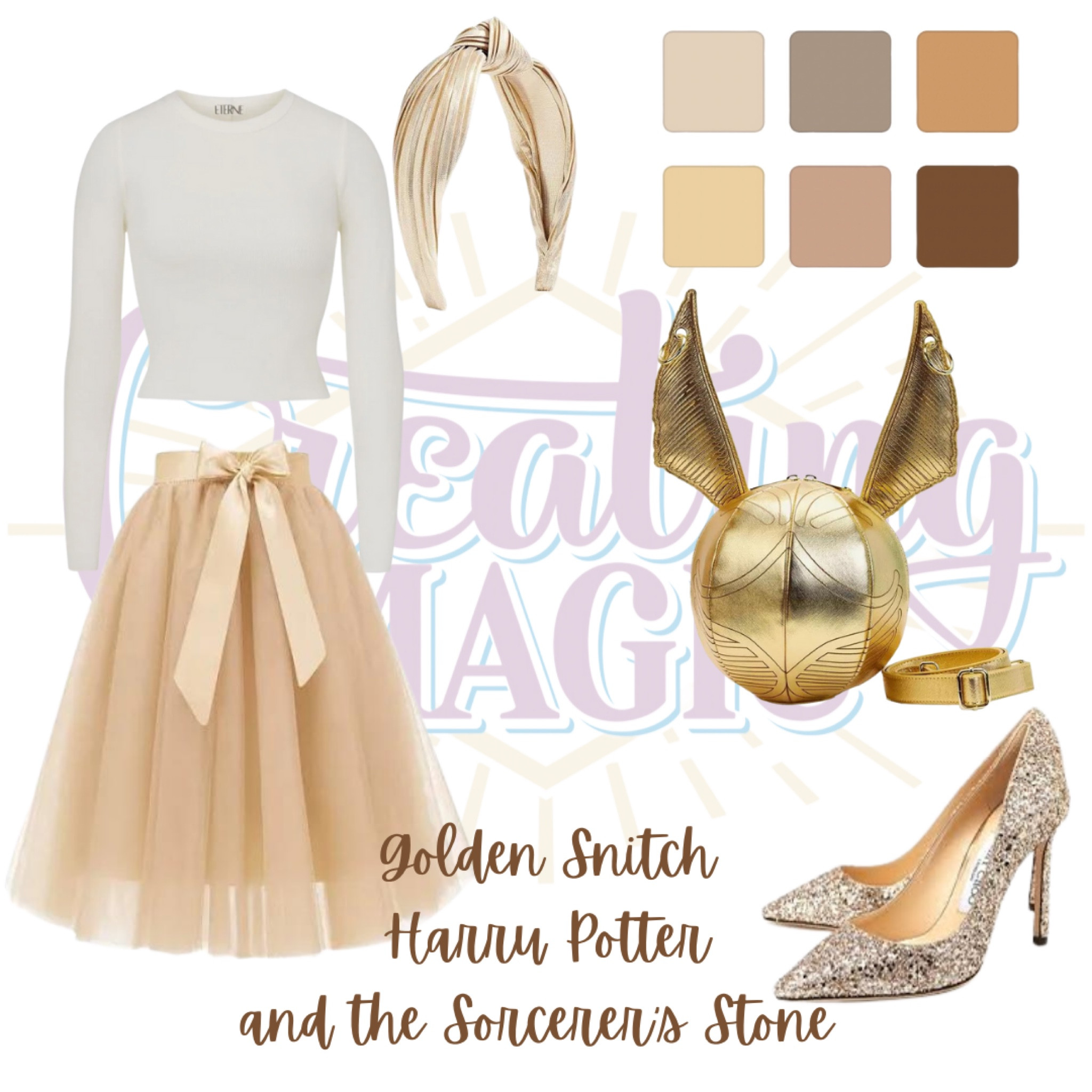 Golden Snitch inspired outfit from the Harry Potter series. Celebrate the wizarding world in style  

#LTKtravel #LTKparties