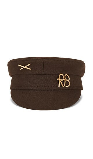 Ruslan Baginskiy Logo-embellished Baker Boy Cap in Brown. - size S | Revolve Clothing (Global)