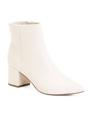 Leather Pointy Toe Booties | Marshalls