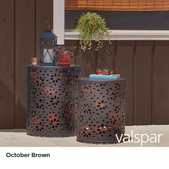 Valspar October Brown Semi-transparent Exterior Wood Stain and Sealer (1-Gallon) | Lowe's