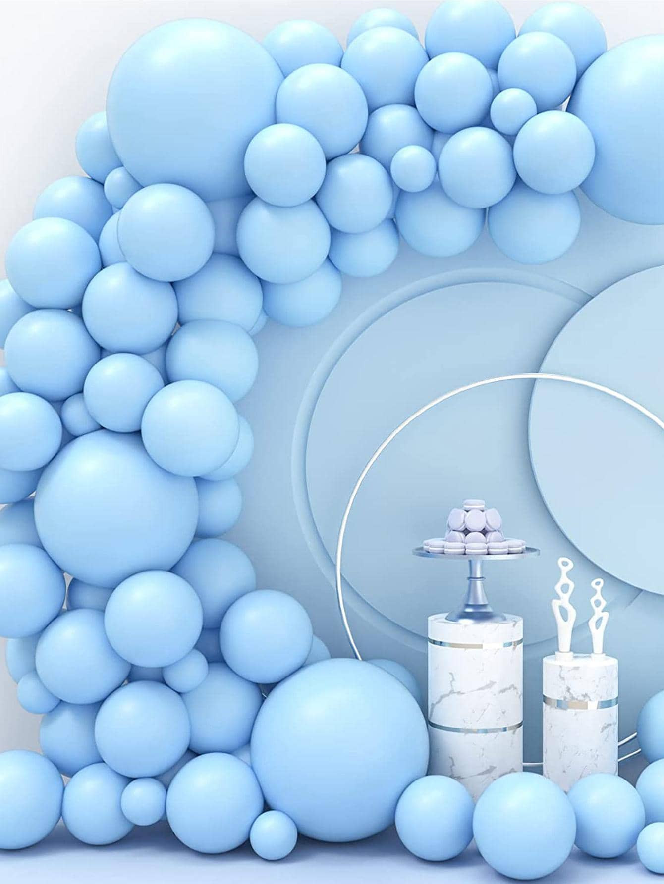 51pcs Solid Color Decorative Balloon Garland, Modern Latex Balloon Arch For Party Arrangement | SHEIN