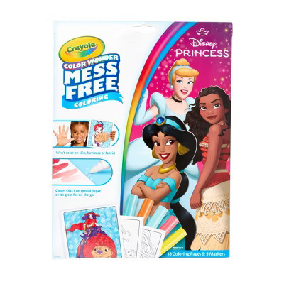 Crayola Color Wonder Disney Princess Coloring Page Set: Mess-Free, Non-Toxic, Creative Thinking, 18 Pages, Ages 3+ | Target