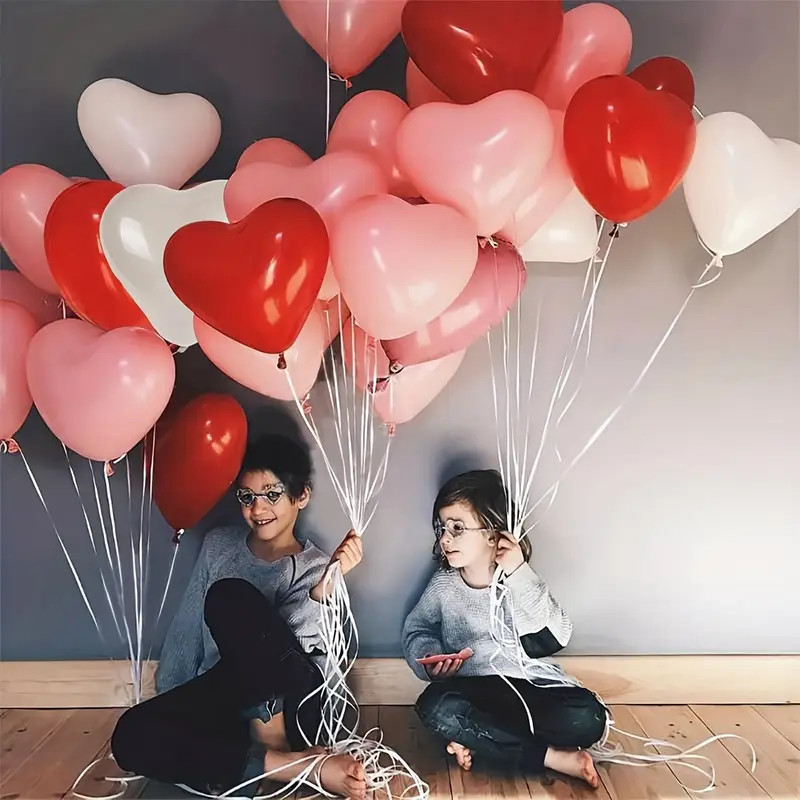 Heart shaped Latex Balloons Valentine's Day Decor Christmas - Temu | Temu Affiliate Program