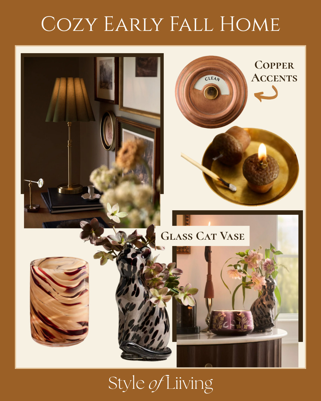 Early home finds to transition into fall! Fall colors, florals, copper, candles, lamps, tortoise shell glass cat vase, acorn candles, copper dishwasher sign for clean and dirty, table lamp with scalloped green lamp shade, and so much more. #anthropologie #magnolia #amazon #amazonhome #fallhome #autumn #falldecor #homedecor #vase #drinkware #kitchen #lighting #halloween  

 #LTKSeasonal #LTKHome