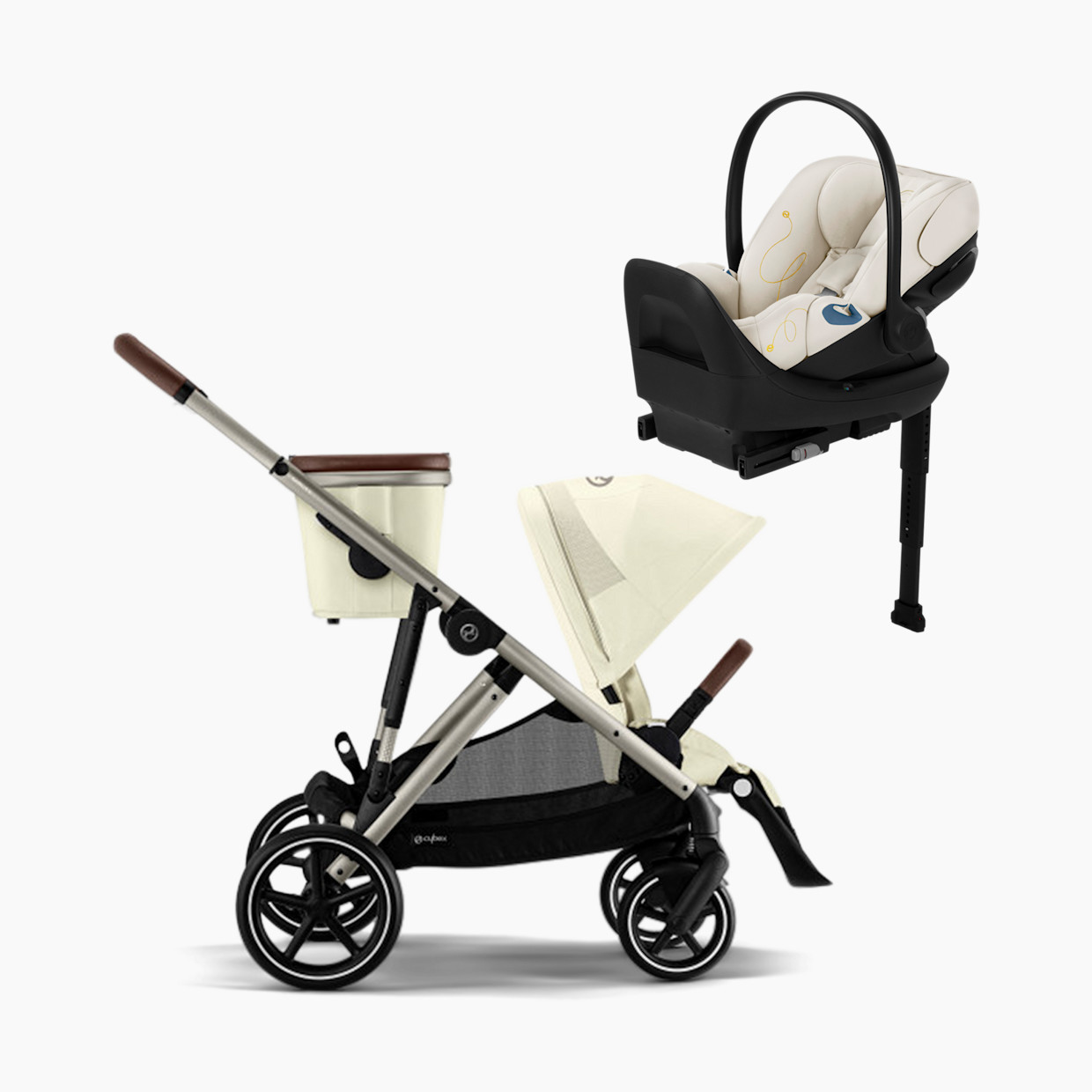Gazelle S 2 Single to Double Stroller + Cloud G Lux Travel System | Babylist