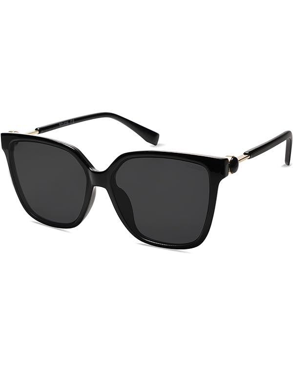 SOJOS Trendy Square Sunglasses for Women Fashion UV Protection Lens Womens Sunnies Sunglasses | Amazon (US)