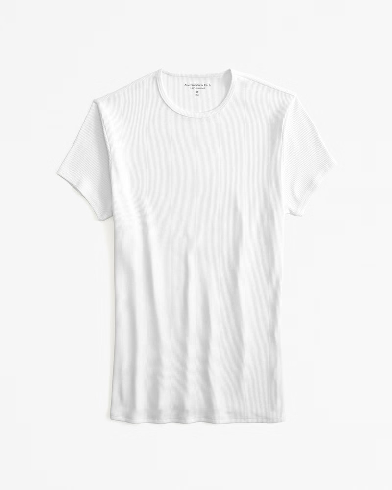 Featherweight Rib Tuckable Baby Tee | Abercrombie & Fitch (US)