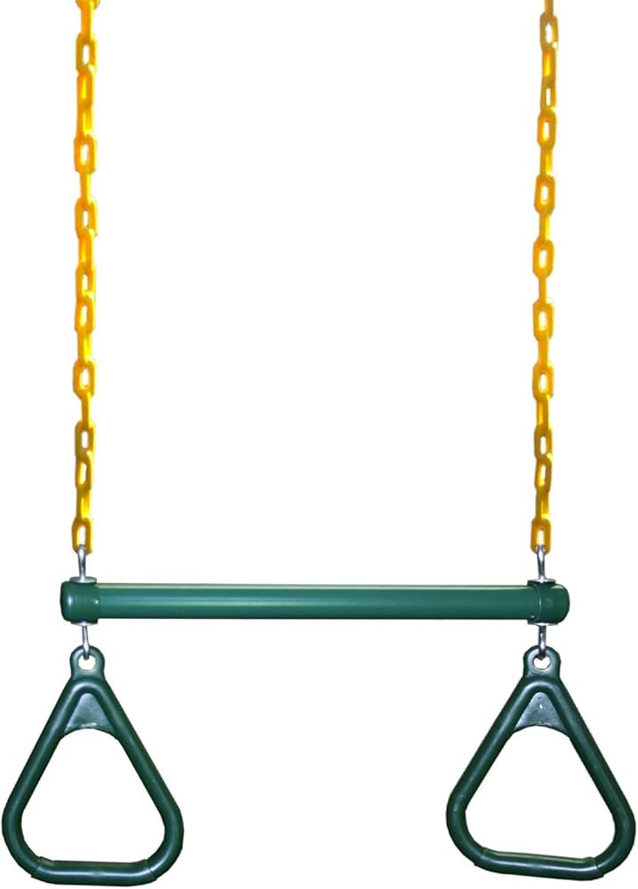 Eastern Jungle Gym Heavy-Duty Ring Trapeze Bar Combo Swing ,Large 20" Trapeze Bar with Coated Swi... | Amazon (US)