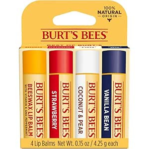 Burt's Bees Lip Balm Stocking Stuffer, Moisturizing Lip Care Holiday Gift, 100% Natural, Original... | Amazon (US)