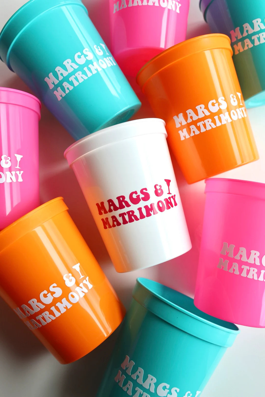Margs and Matrimony Margs & Matrimony Cups Margs and Matrimony Bachelorette Party Cancun Bachelor... | Etsy (US)