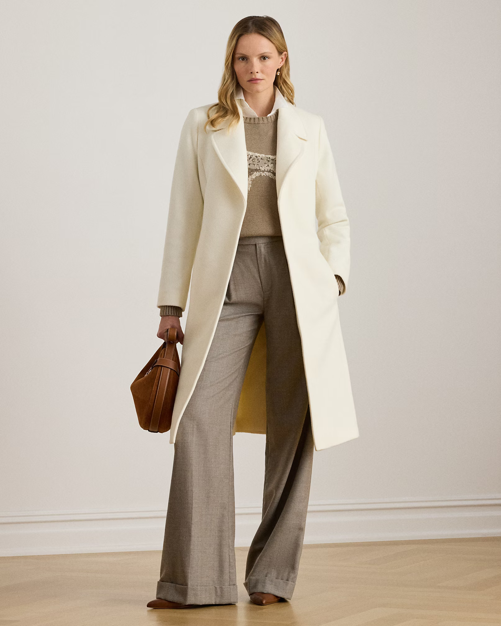 Belted Wool-Blend Wrap Coat | Ralph Lauren (UK)