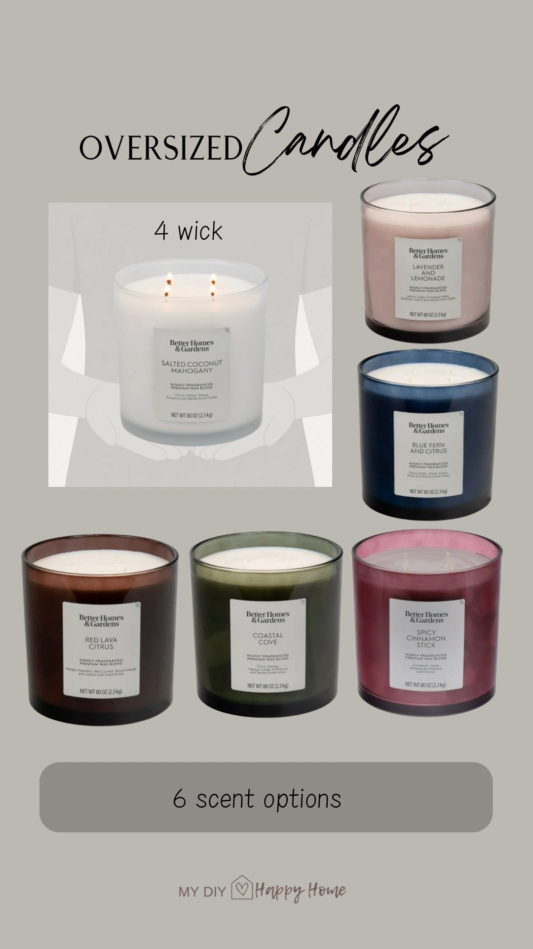Large 4 wick candles
6 scent options 



Candles, home find, Walmart home find 

#LTKselfcare #LTKHome