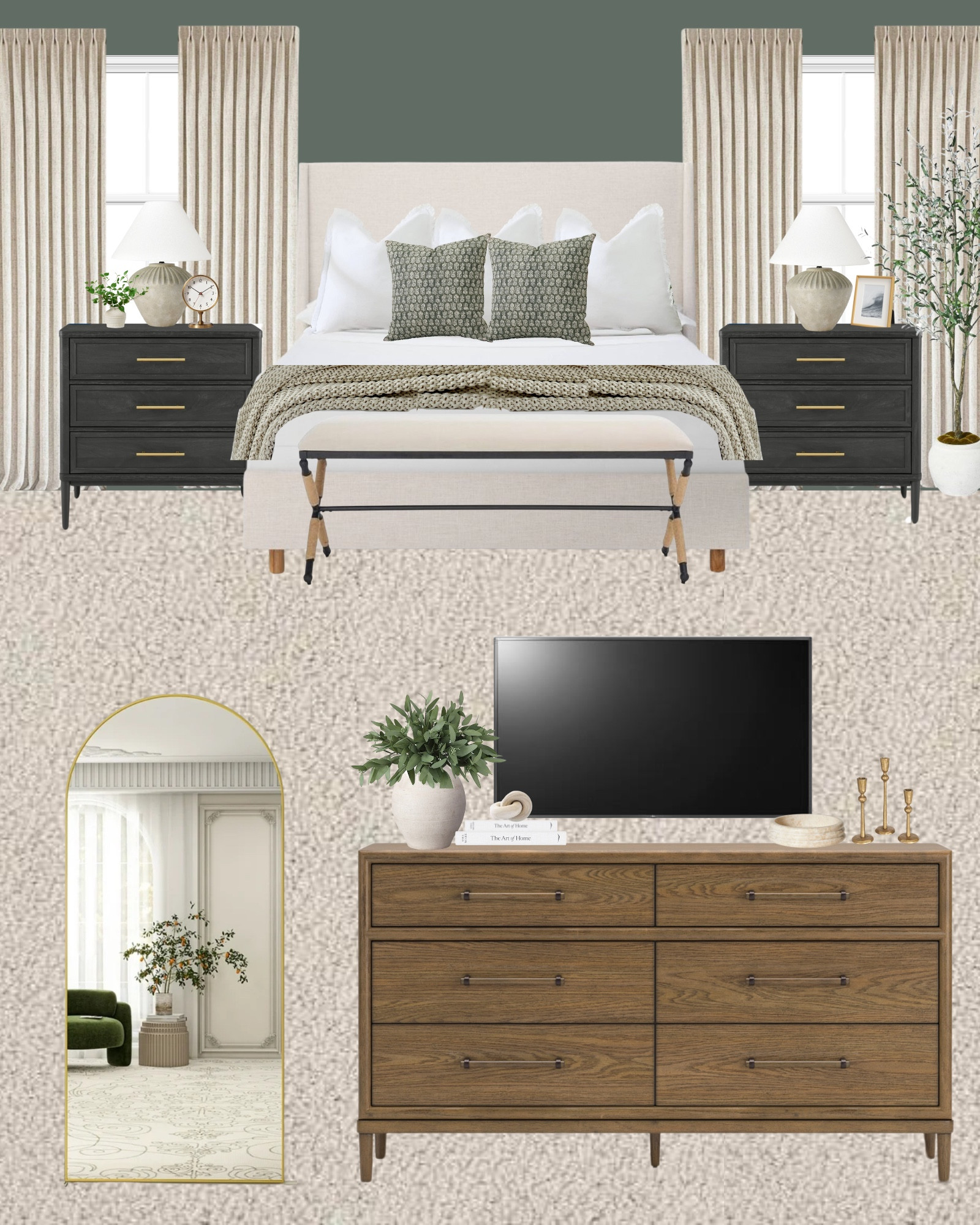 Master bedroom, bedroom furniture, nightstands, dresser, bedding 

#LTKStyleTip #LTKSaleAlert #LTKHome
