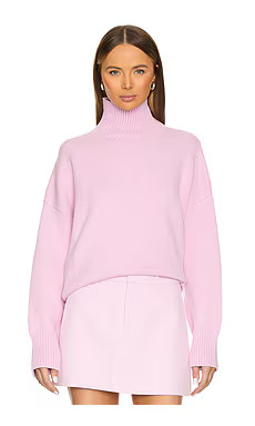 SER.O.YA Elsa Turtleneck Sweater in Ballet Pink from Revolve.com | Revolve Clothing (Global)
